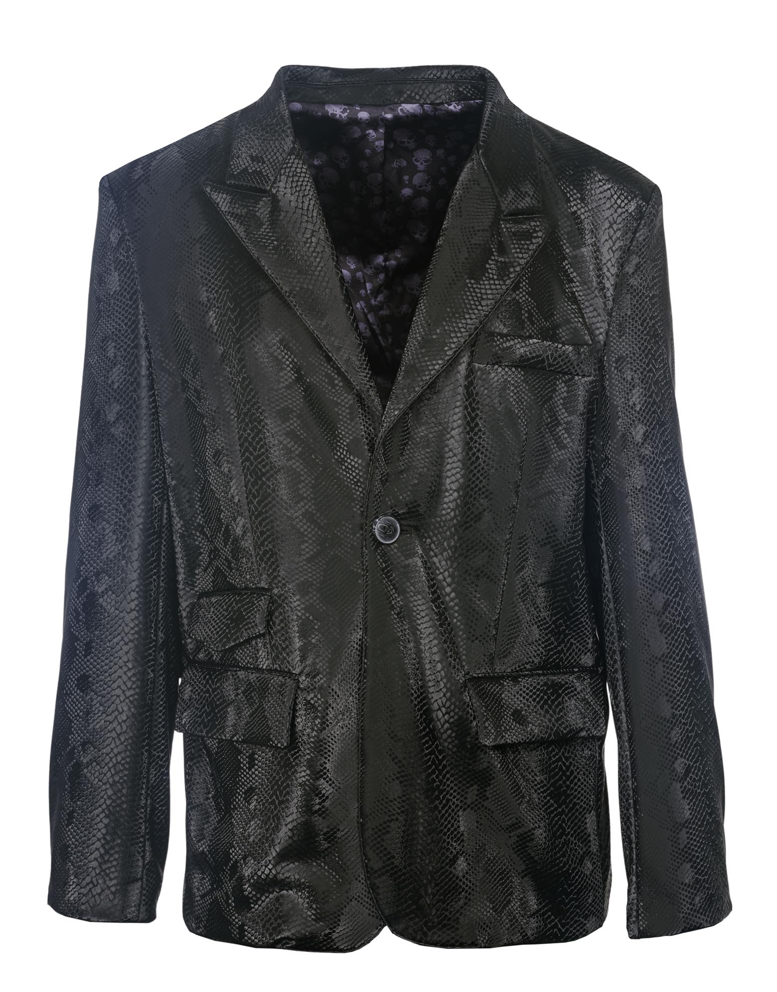 Mens faux 2024 snakeskin blazer