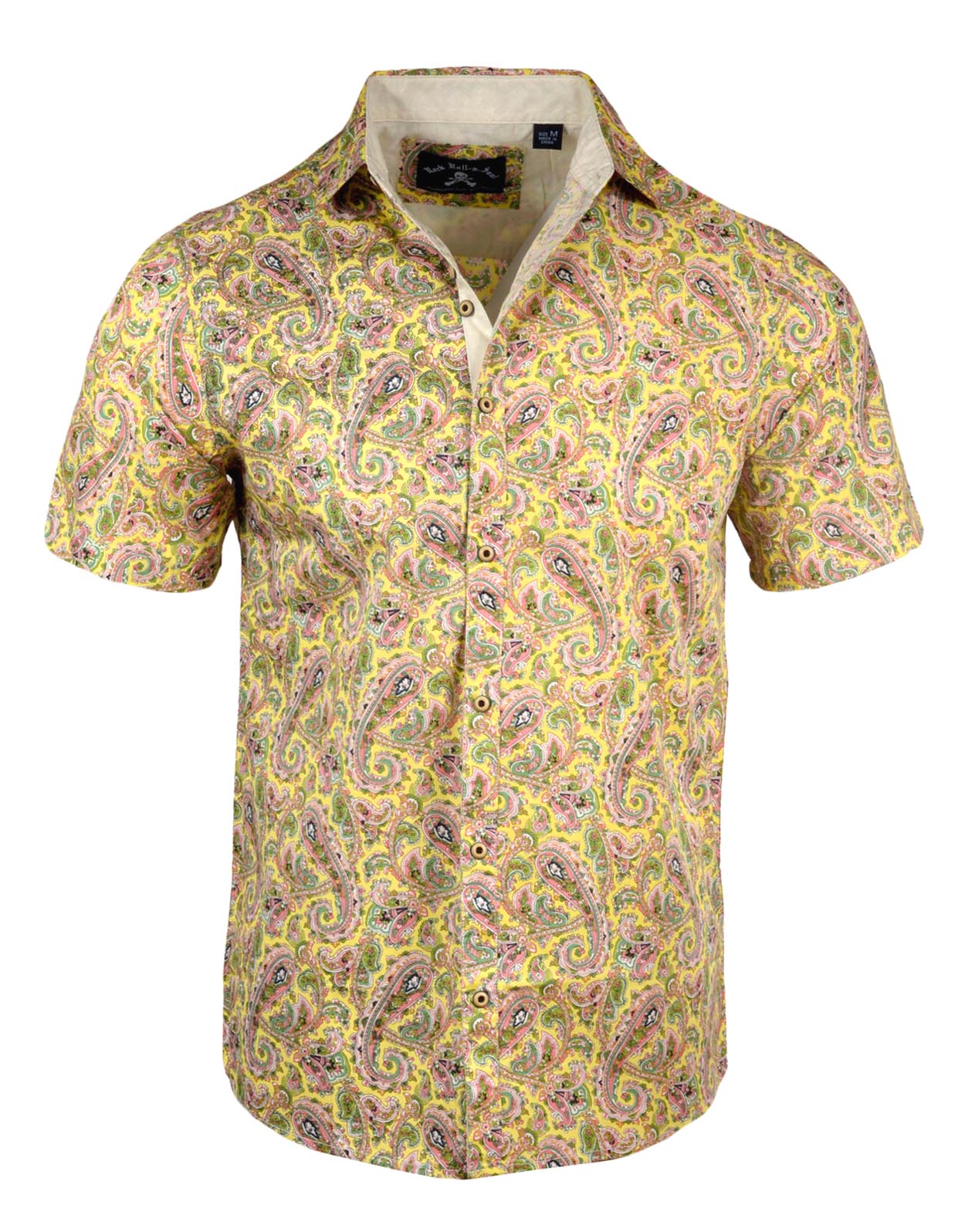 mustard paisley shirt
