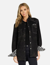 Delfino Time is Running Out Boyfriend Jacket