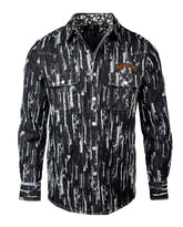 Men's Casual Fashion Button Up Shirt/Jacket - Hurt in Black Denim by Rock Roll n Soul