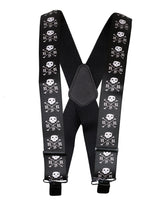Iconic Skull X Bones Suspenders