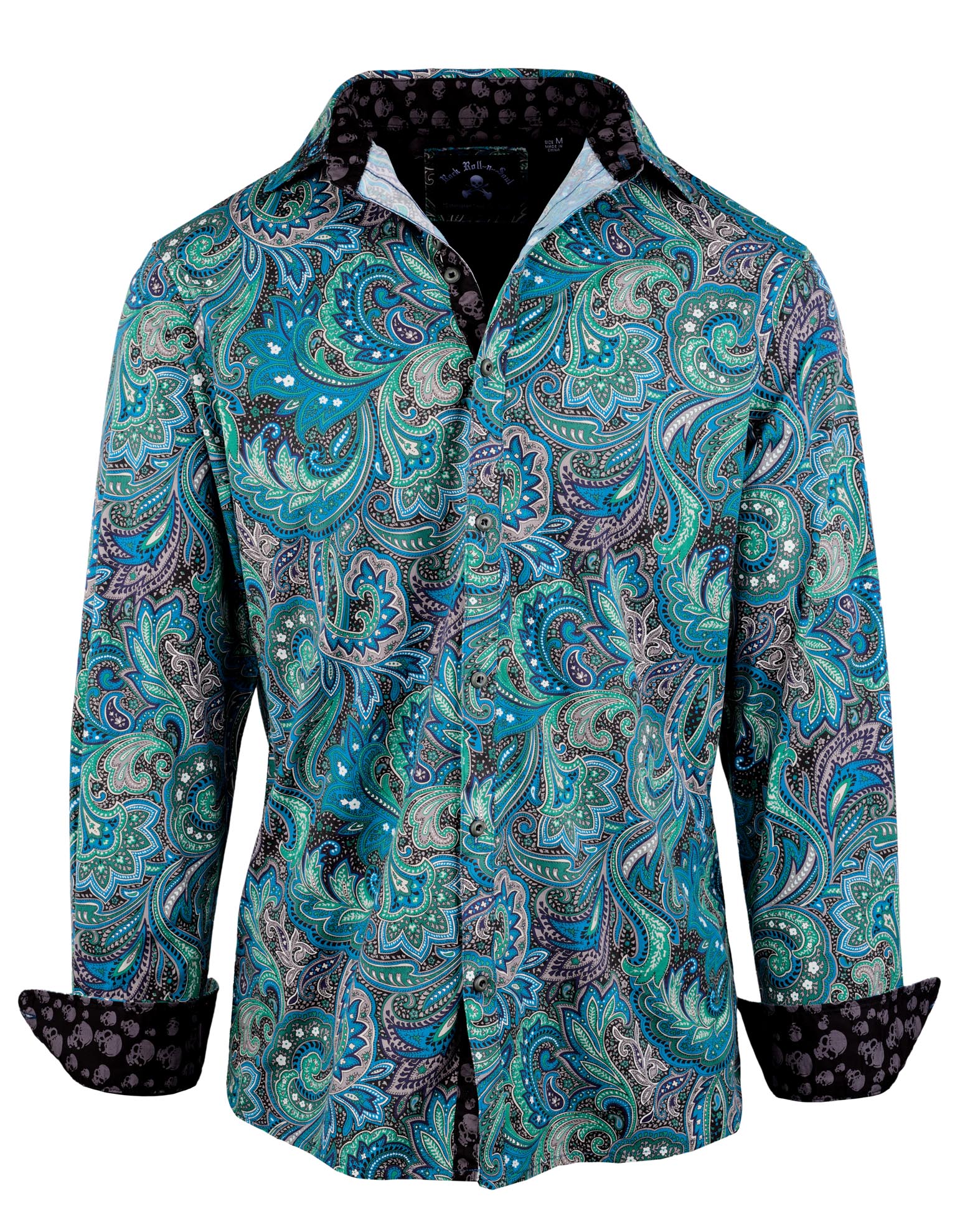 LS Button Down Paisley Shirt | Paisley Park by Rock Roll n Soul
