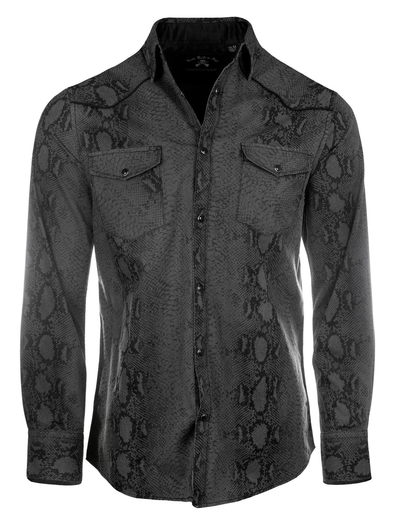 rock star dress shirts Rockmount Men's Rockstar Safari Leopard Fringe Western Shirt