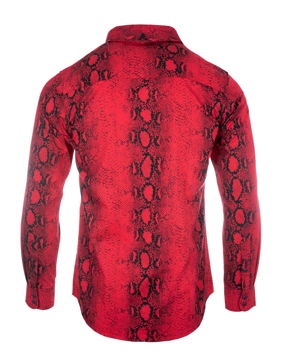 Men's LS Satin Fashion Shirt | Still of the Night Red Rock Roll n Soul Men's LS Satin Fashion Shirt | Still of the Night Red Rock Roll n Soul