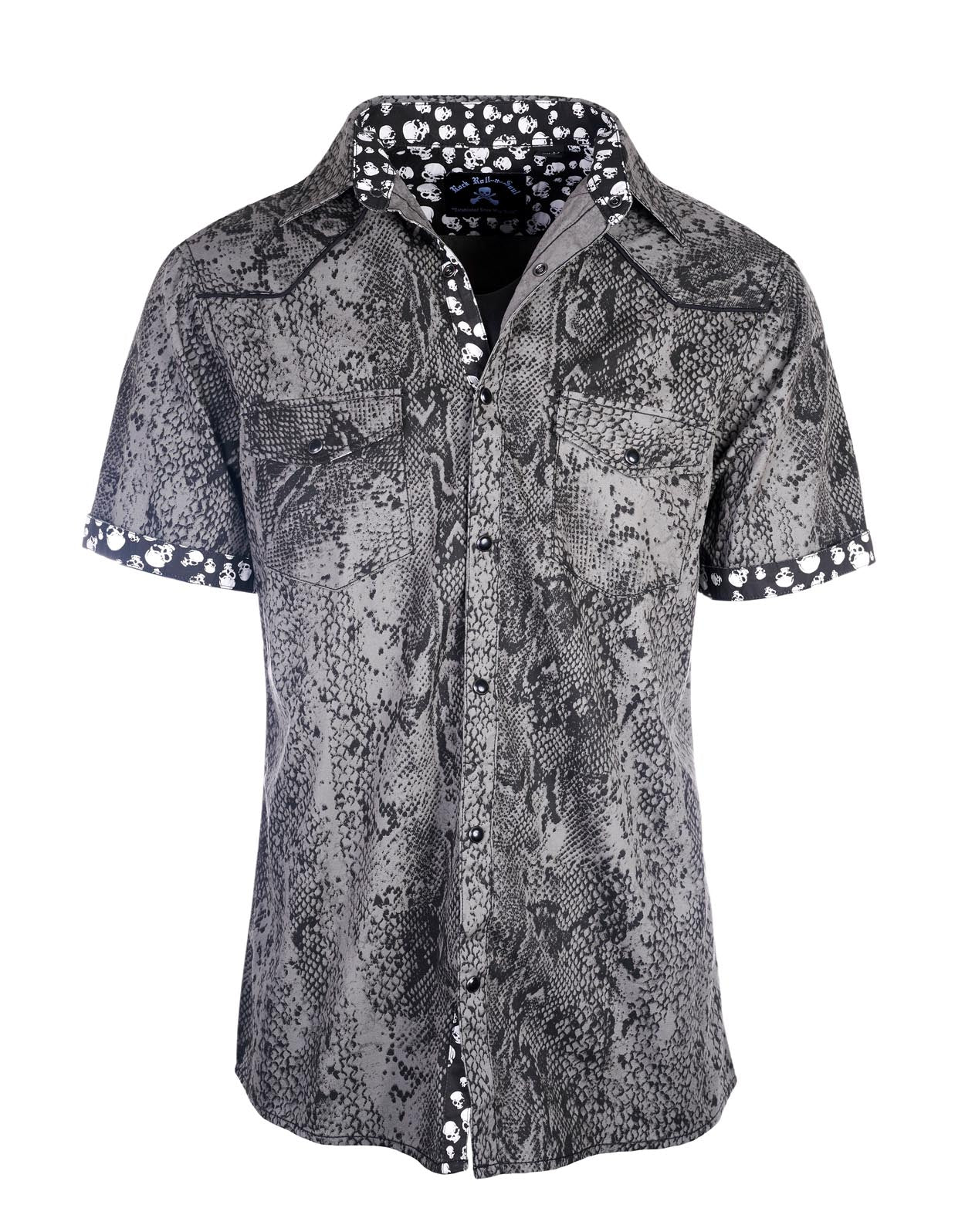 Men's SS Western Snake Shirt | Love Aint No Stranger Rock Roll n Soul