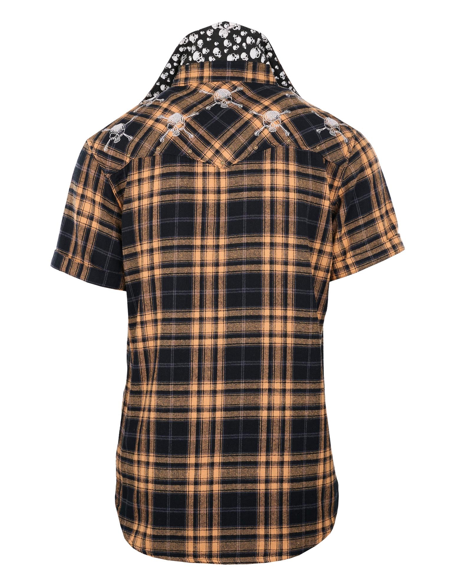 Men's SS Yellow Flannel Shirt | Master of Puppets V Rock Roll n Soul