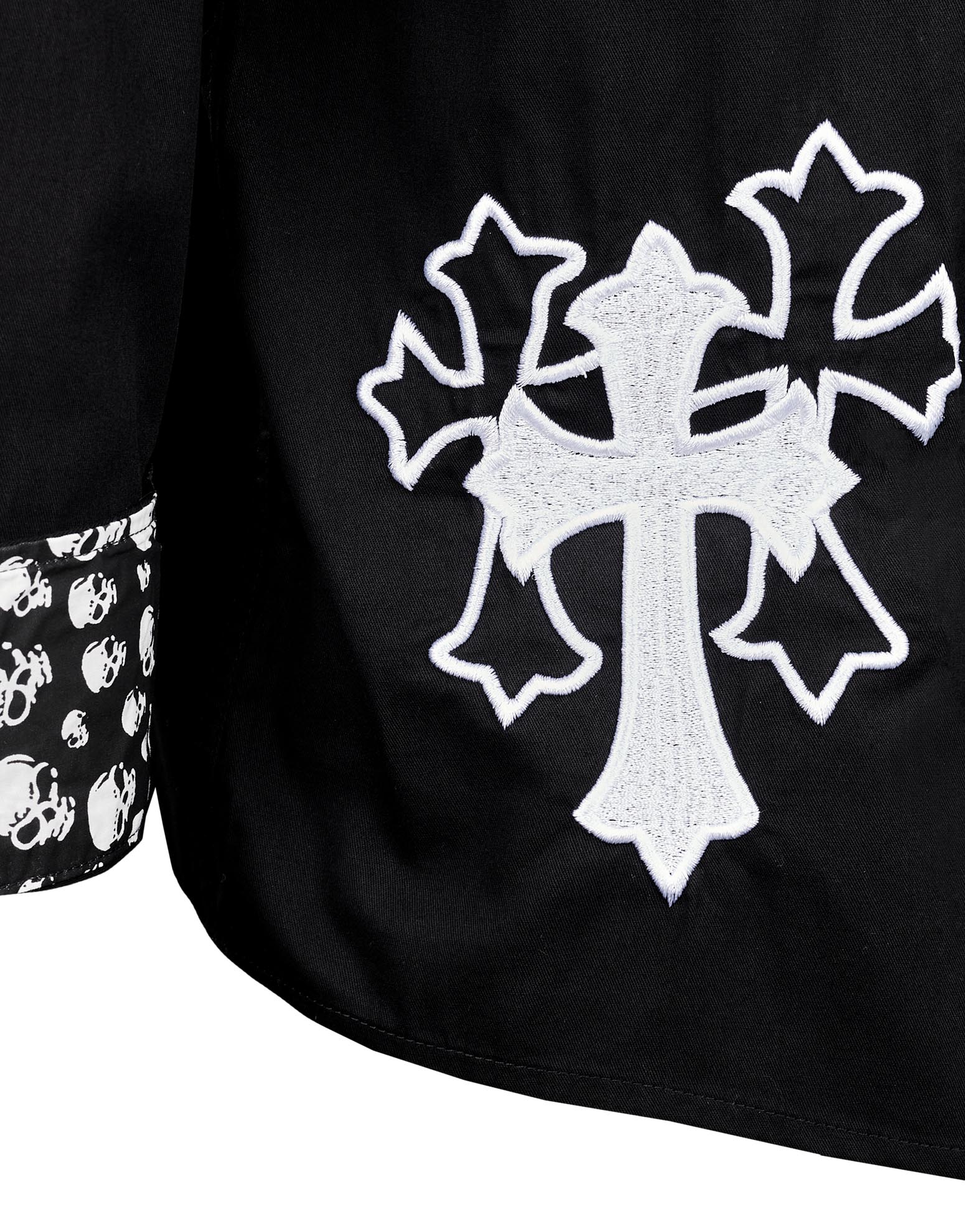 Men's Embroidered Cross Shirt | Crucified by Rock Roll n Soul