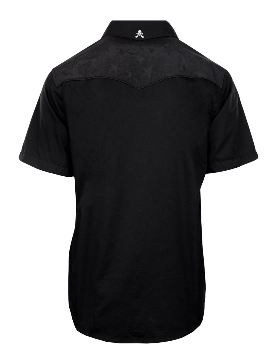 Succubus Gents Skull Rock And Roll Shirt Geel main image 1