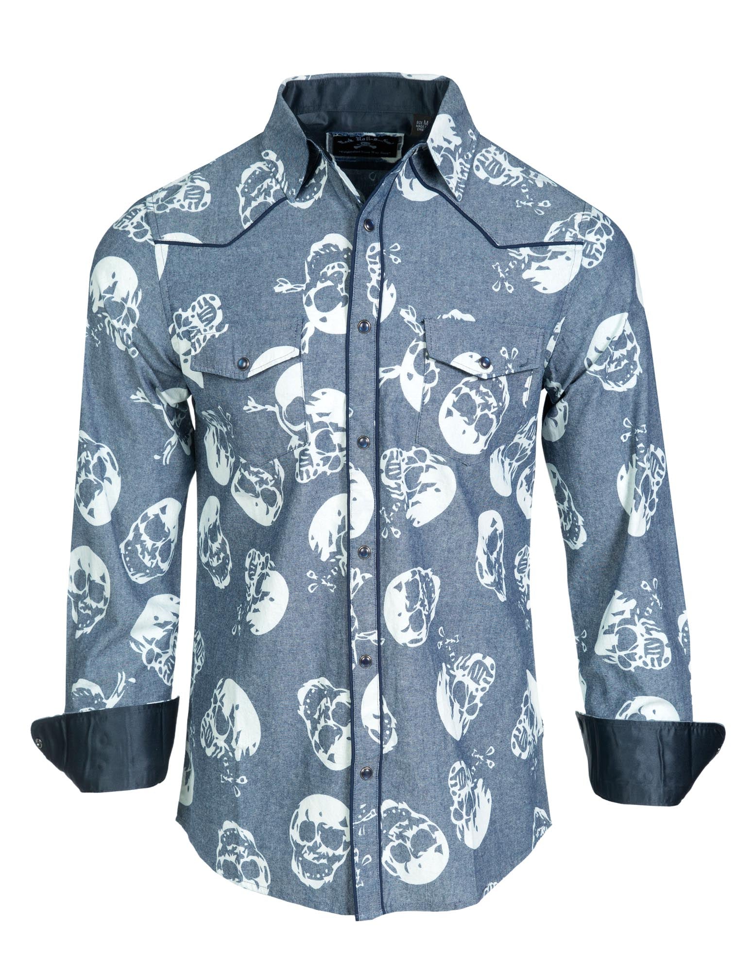 Men's LS Skull Shirt | Heads are Gonna Roll by Rock Roll n Soul