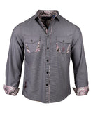 Men's Casual Fashion Button Up Shirt - Gimme Shelter by Rock Roll n Soul1