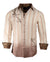 Men's Casual Fashion Button Up Shirt - 'Touch Me' Dip dyed Beige by Rock Roll n Soul