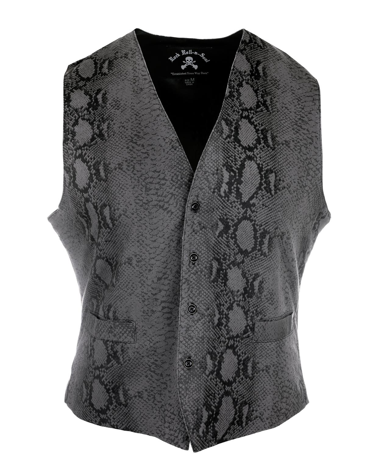 Snakeskin biker vest hotsell