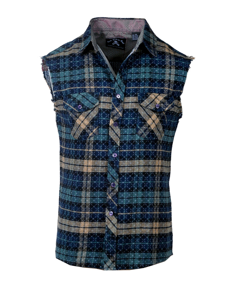 Men's Casual Fashion Button Up Shirt - Wildside by Rock Roll n Soul