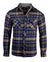 Men's Casual Flannel Fashion Button Up Shirt - Get Rhythm in Navyby Rock Roll n Soul