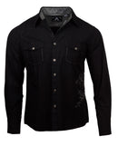 Men's Casual Fashion Button Up Shirt - Highway to Hello by Rock Roll n Soul