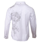 Men's Casual Fashion Button Up Shirt - Highway to Hello White by Rock Roll n Soul