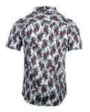Men's Casual Fashion Button Up Shirt - S/S Paisley Park by Rock Roll n Soul