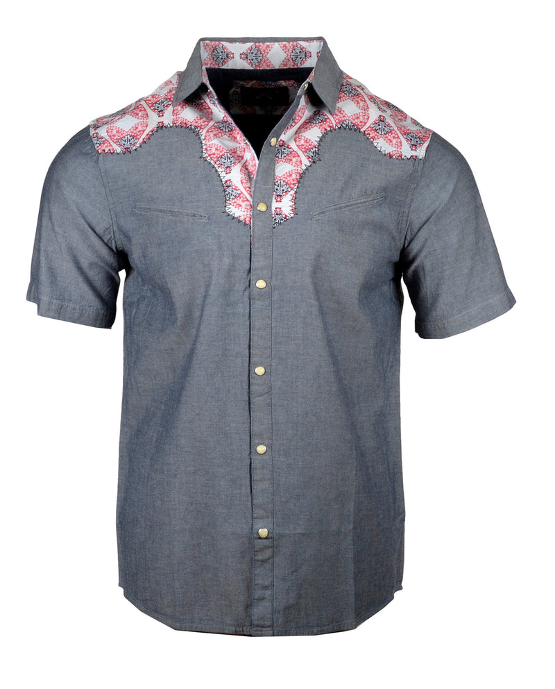 Men's Western Button Up Shirt - S/S Fly on the Side by Rock Roll n Soul