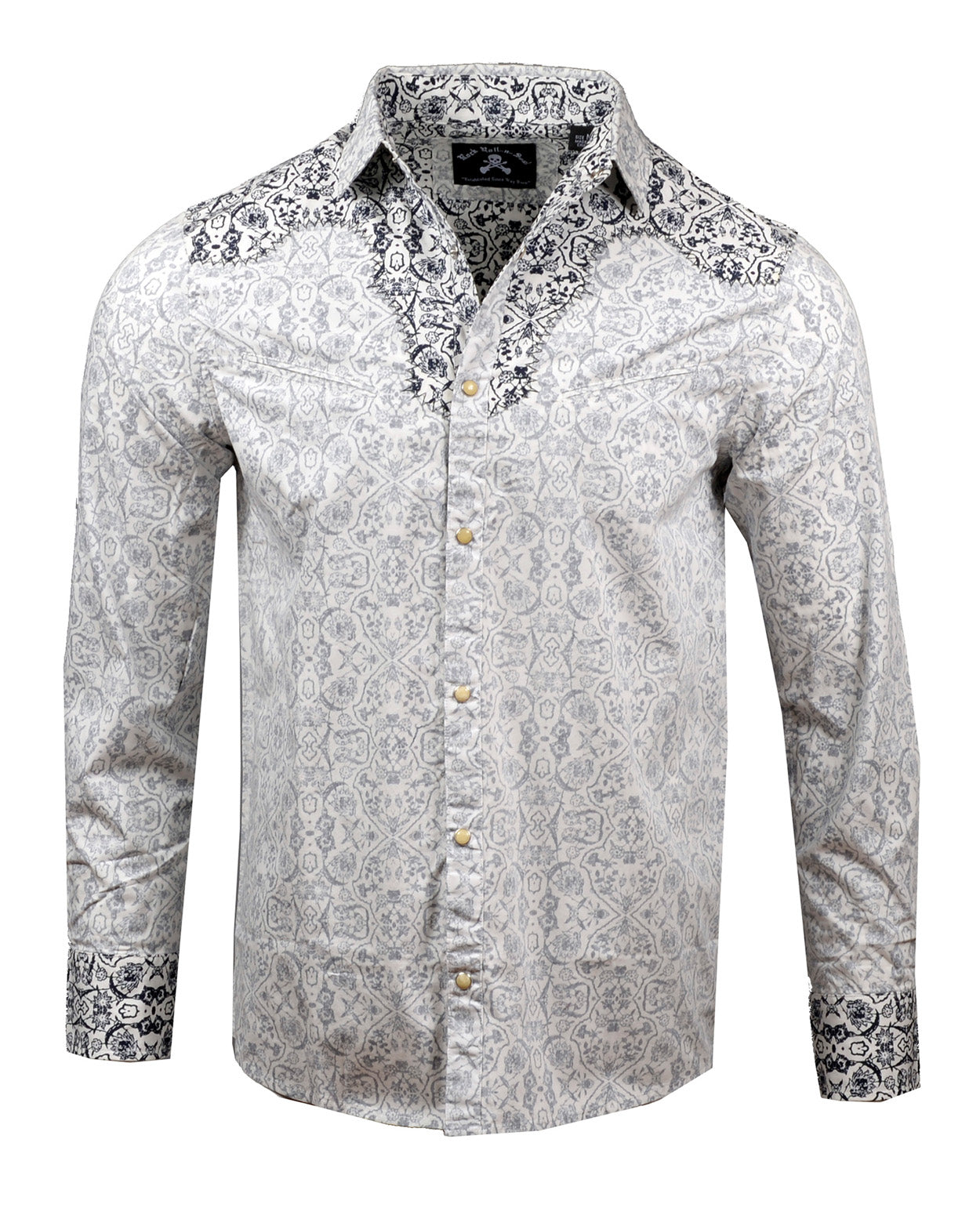 Men's Western Button Up Shirt - Western Falling in Reverse by Rock Roll n Soul