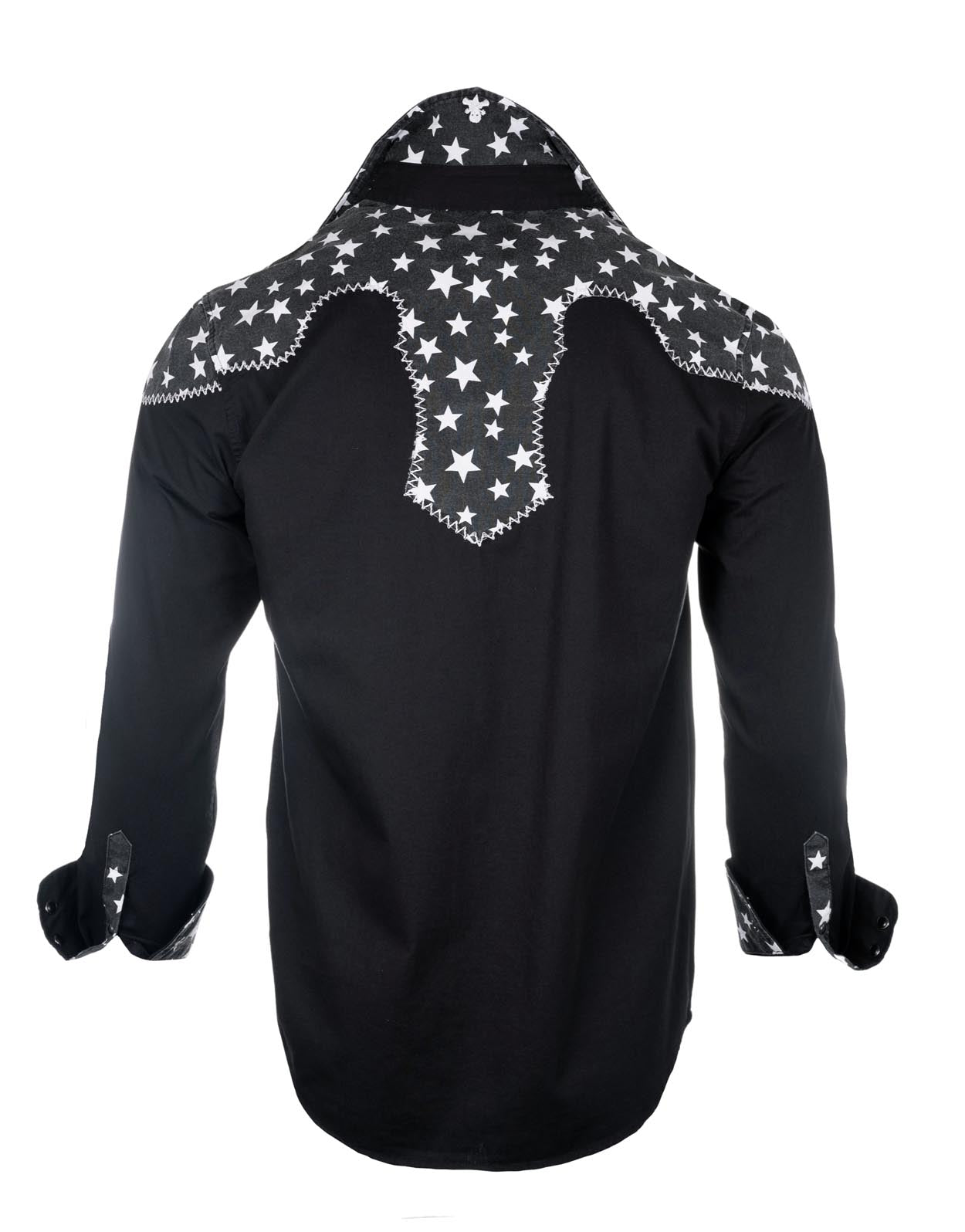 Men's LS Western Shirt | When the Stars Come Out Rock Roll n