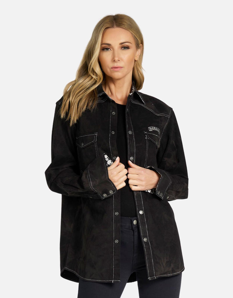 Delfino Time is Running Out Boyfriend Jacket
