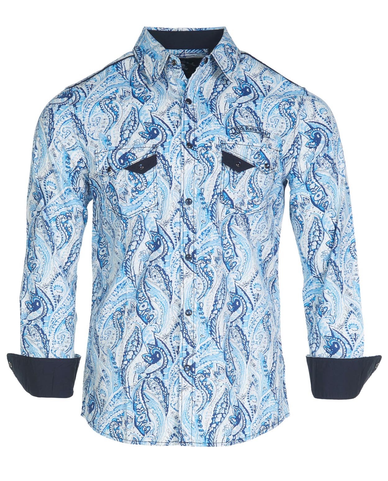 Blue Paisley Shirt Outfits For Men (22 ideas & outfits)