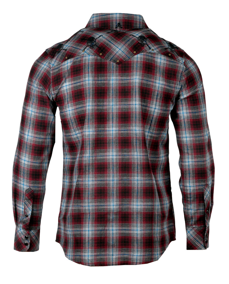 Men's Rock & Republic Plaid Roll-Sleeve Button-Down Shirt