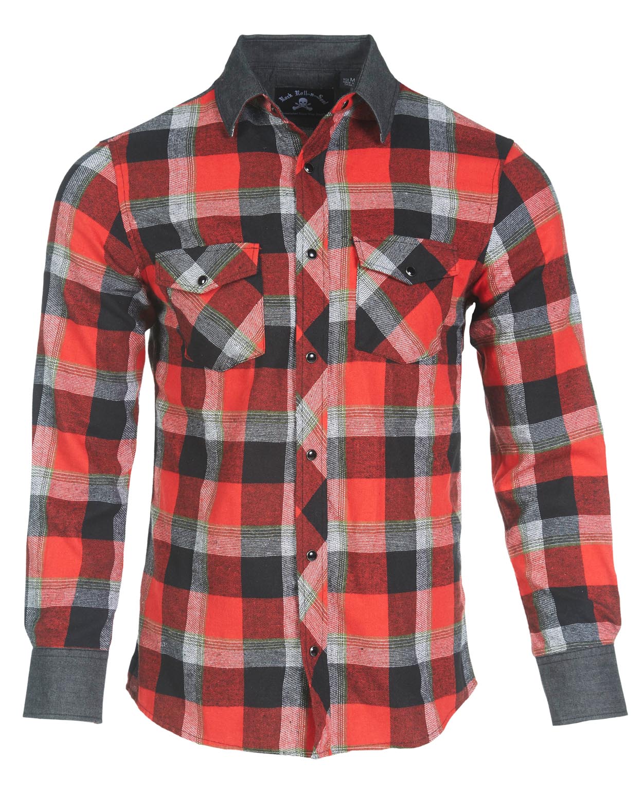 Men's LS Flannel Shirt | First Kiss by Rock Roll n Soul