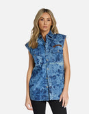 Ludi Sleeveless Rooster Boyfriend Jacket