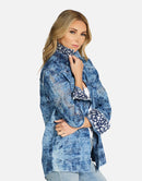 Delfino Country Roads Boyfriend Jacket