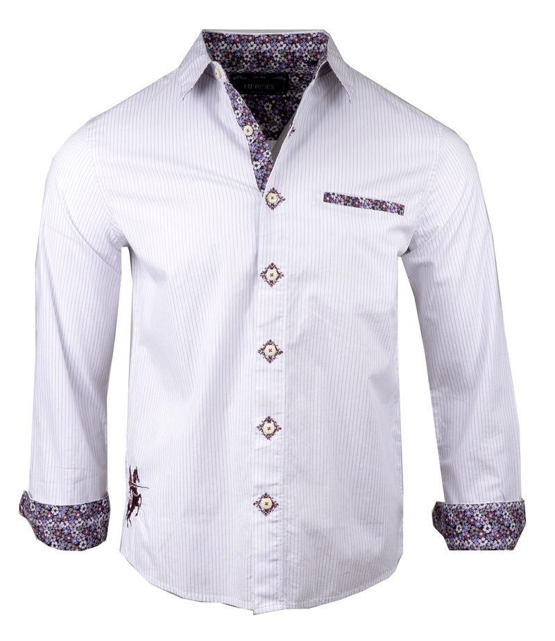 Men's Casual Fashion Button Up Shirt - Satisfaction by Rock Roll n Soul
