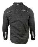 Men's Casual Fashion Button Up Shirt - Pre Order Paint it Black by Rock Roll n Soul4